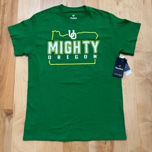 Fanatics NEW Green Mighty Oregon Short Sleeve Tee Shirt